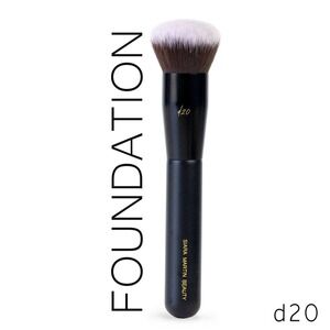 Siara Martin Beauty d20 Foundation Brush Synthetic Round Dense Stippling d20-XL